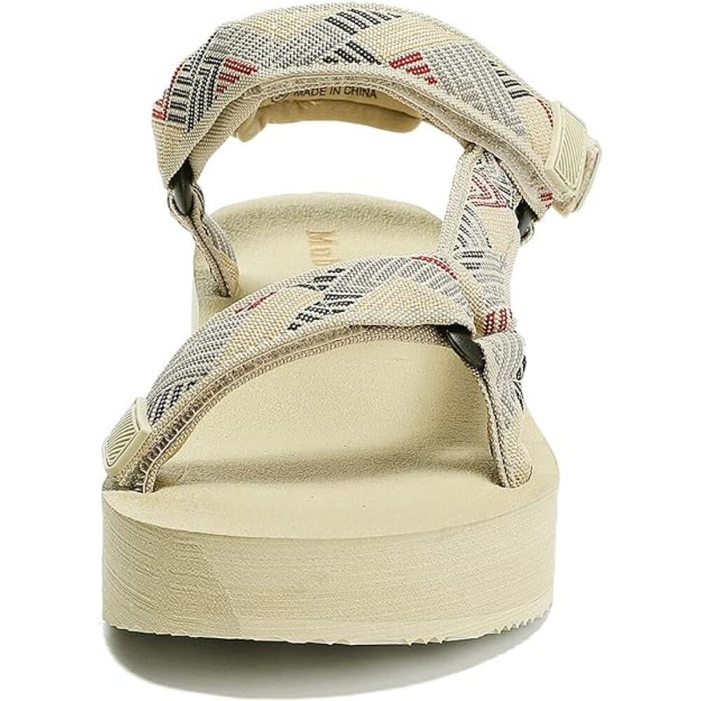 Women's Platform Sandals Casual Wedge Adjustable Velcro Arch Support Heeled - Picture 3 of 7